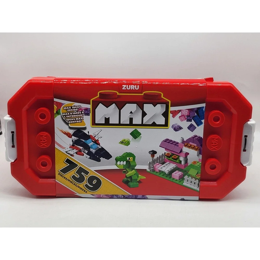 Zuru Max Bricks 759 Pieces Building Blocks‎ Red Storage Box Set